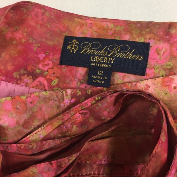 Brooks Brothers Liberty belted floral skirt 12 - Picture 2 of 7